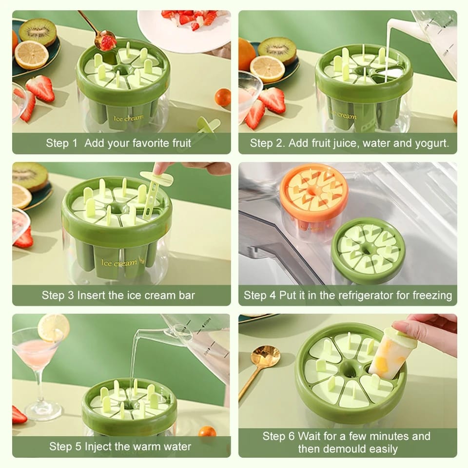 Miniatura 4 de Moldes De Paletas Para 8 Piezas